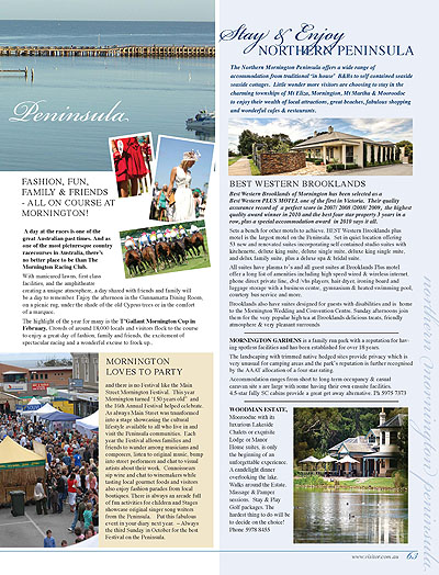 Peninsula Visitors Guide - Page 63