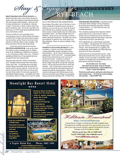 Peninsula Visitors Guide - Page 70