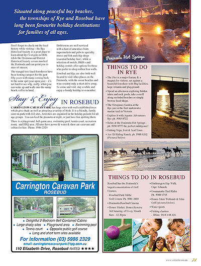 Peninsula Visitors Guide - Page 71