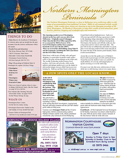 Peninsula Visitors Guide - Page 105