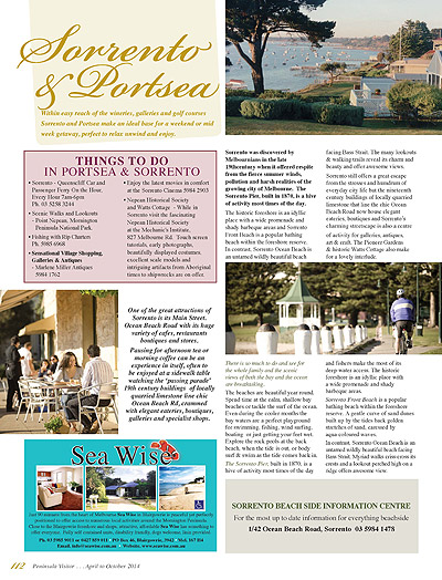 Peninsula Visitors Guide - Page 112