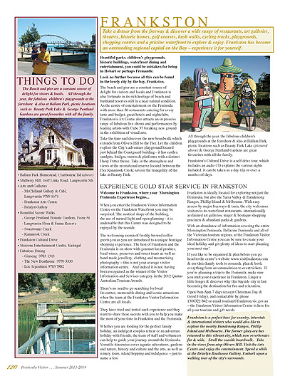 Peninsula Visitors Guide - Page 120