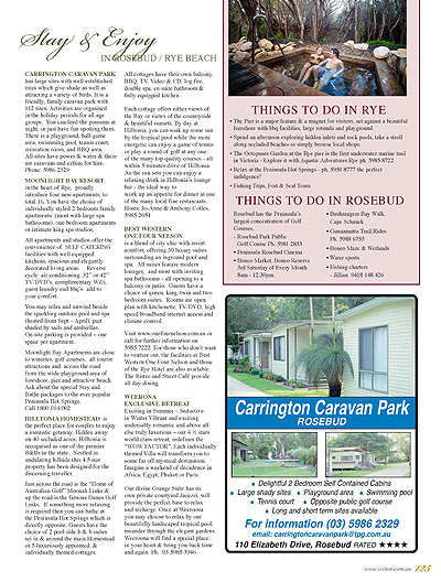 Peninsula Visitors Guide - Page 125