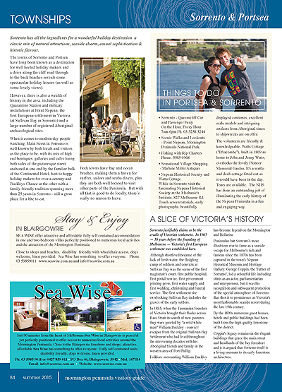 Peninsula Visitors Guide - Page 84